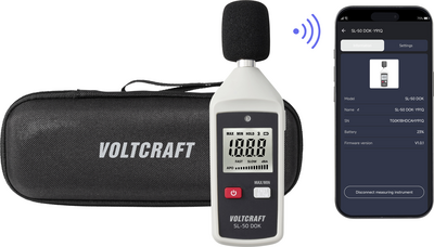 VOLTCRAFT Schallpegel-Messgerät SL-50 DOK 130 dB (max.) 31.5 Hz - 8 kHz (VC-18702805)