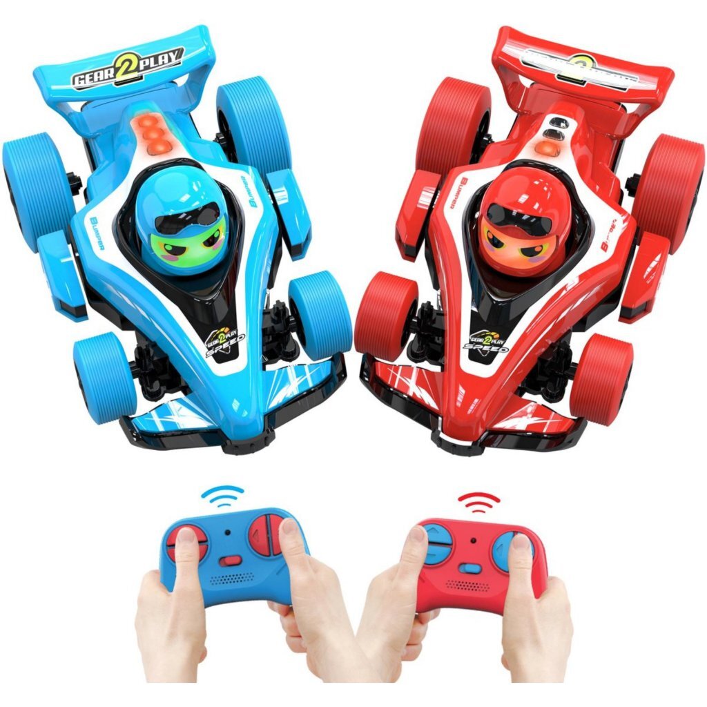 Gear2play RC Formula 1 Neon Bumper Cars with Light and Sound
