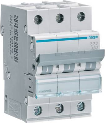 Hager MCN325 AC Input Frequency 50/60 Hz, Nominal Current Output 25 A (MCN325)