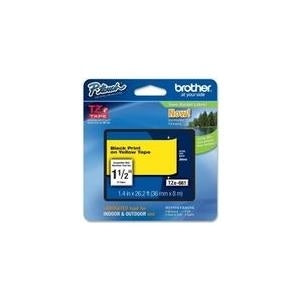 Brother TZe 661 Laminated Tape Black on Yellow 36 mm x 8 m (TZE661)