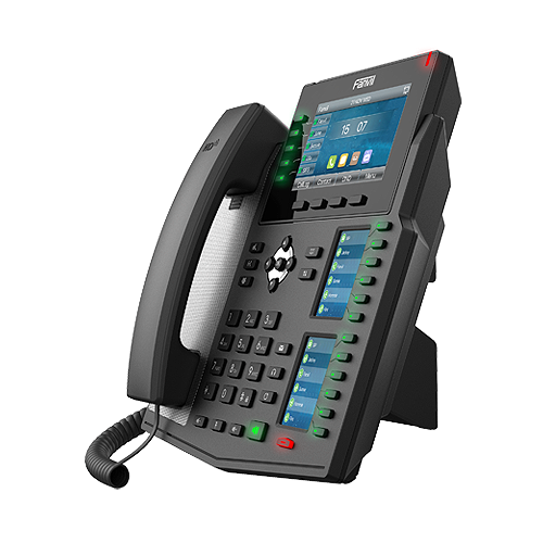 Fanvil X6U IP Phone, Black, Wired Handset, LCD, 20 Lines, WLAN (X6U)