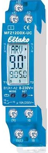 ELTAKO Multifunctional Time Relay MFZ12DDX-UC 1TE 1x Changeover 8-230V 0.5s-1h 2000W