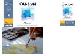 Canson Montval Watercolor Block A3, 30 Sheets - Model C518408008
