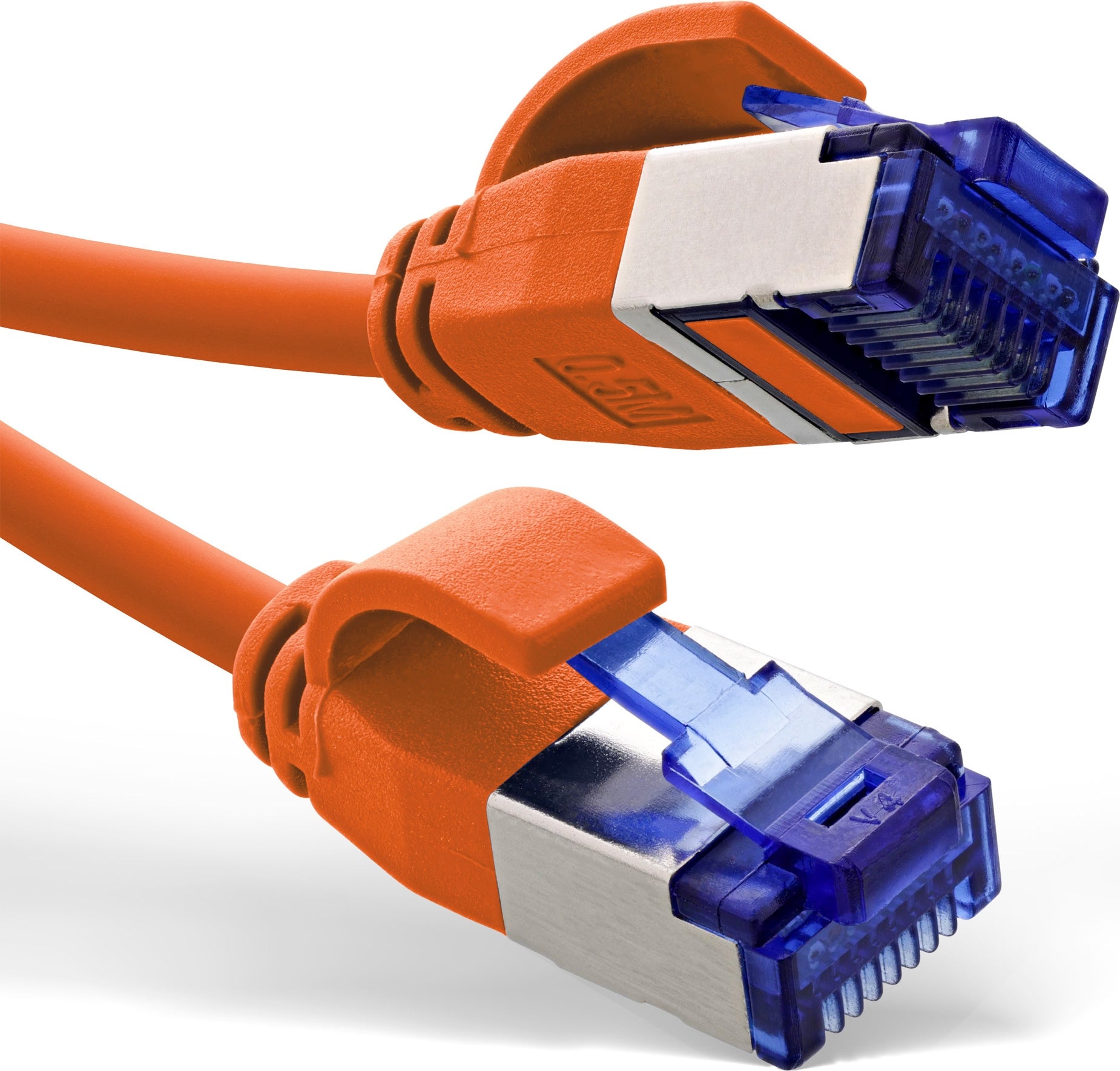 InLine® Patchkabel Slim, Cat.6A, S/FTP, TPE (LSZH) flexibel, PoE, orange, 20 m (74920O)