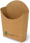 PAPSTAR French Fry Dispenser Pure Brown FSC-Certified Cardboard 87255