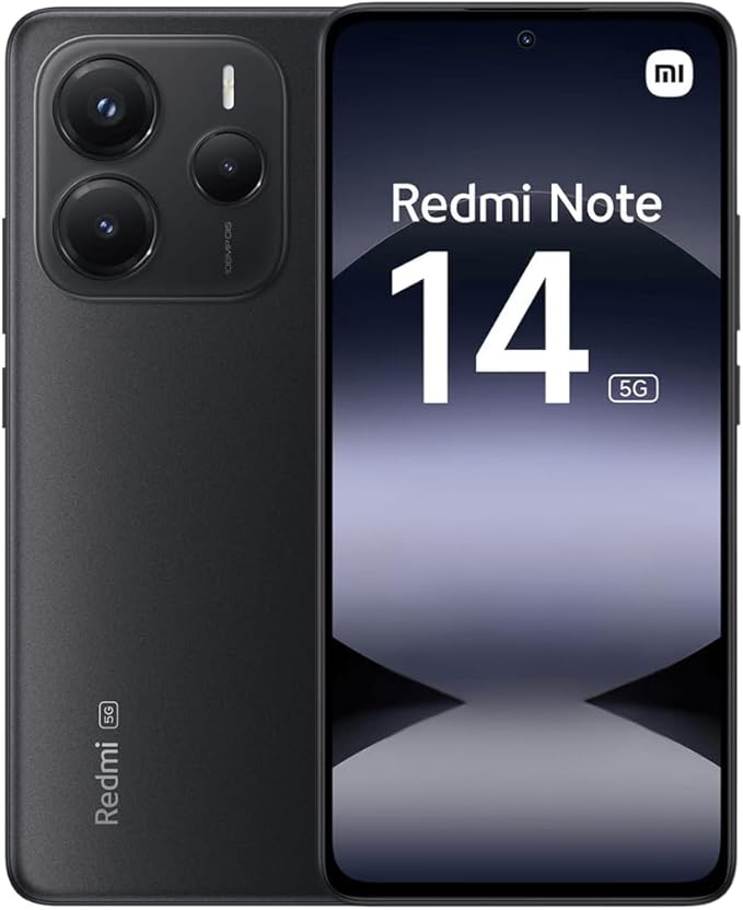Xiaomi Redmi Note 14 5 G Smartphone 6GB RAM 128GB Midnight Black Dual-SIM
