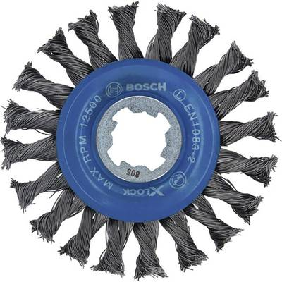 Bosch Accessories Heavy Disc Brush for Metal X-LOCK - 115 mm - 0.5 mm Wire Thickness