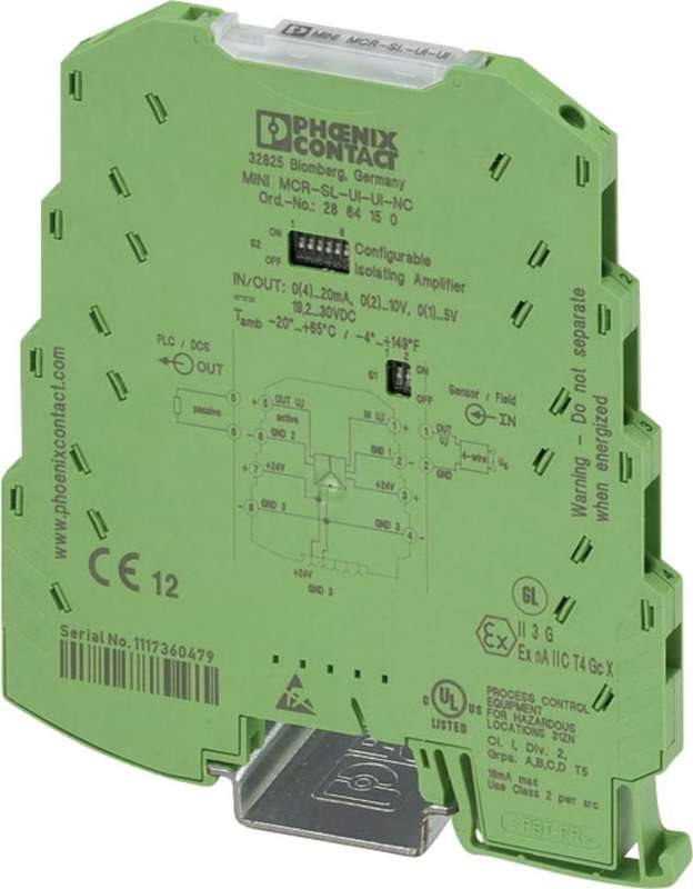 Phoenix Contact MINI MCR-SL-UI-UI-NC Isolation Amplifier - 2864150 3-Way
