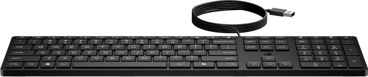 HP Desktop 320K - Keyboard - 3-Zone Layout - Low-Profile Keys (9SR37UT#AKC)