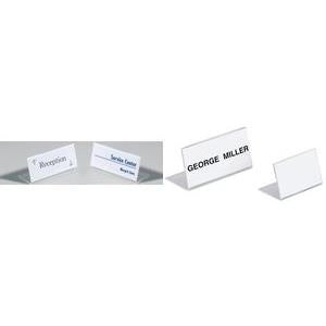 DURABLE Table Name Tag L-Stand 61x210 mm Acrylic 10 Pieces (803119)