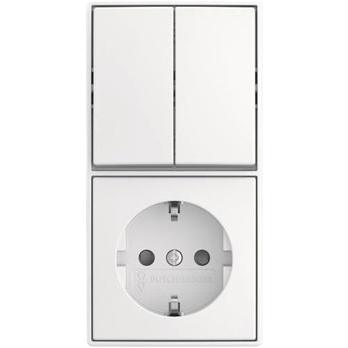 BUSCH JAEGER Kombination Wippschalter 2601/5/20 EAPBJ-524 (2TKA00005538) afbeelding 1
