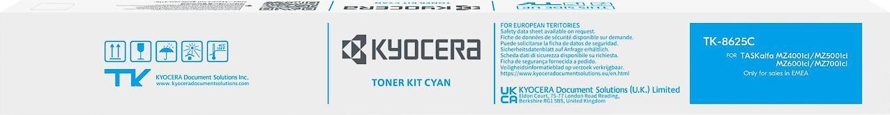 Kyocera Toner TK-8625C 1T0C2KCNL1 cyan - Toner unit - Cyan (1T0C2KCNL1)