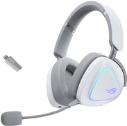 ASUS ROG Delta II Gaming Headset - Tri-mode Wireless - 110-hour Battery Life - White 90YH03W0-BHUA10