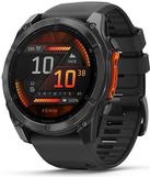 Garmin Fenix 8 - 51 mm - Slate Gray - Sports Watch with Silicone Band - 32GB - Bluetooth, Wi-Fi, ANT+ (010-02905-00)
