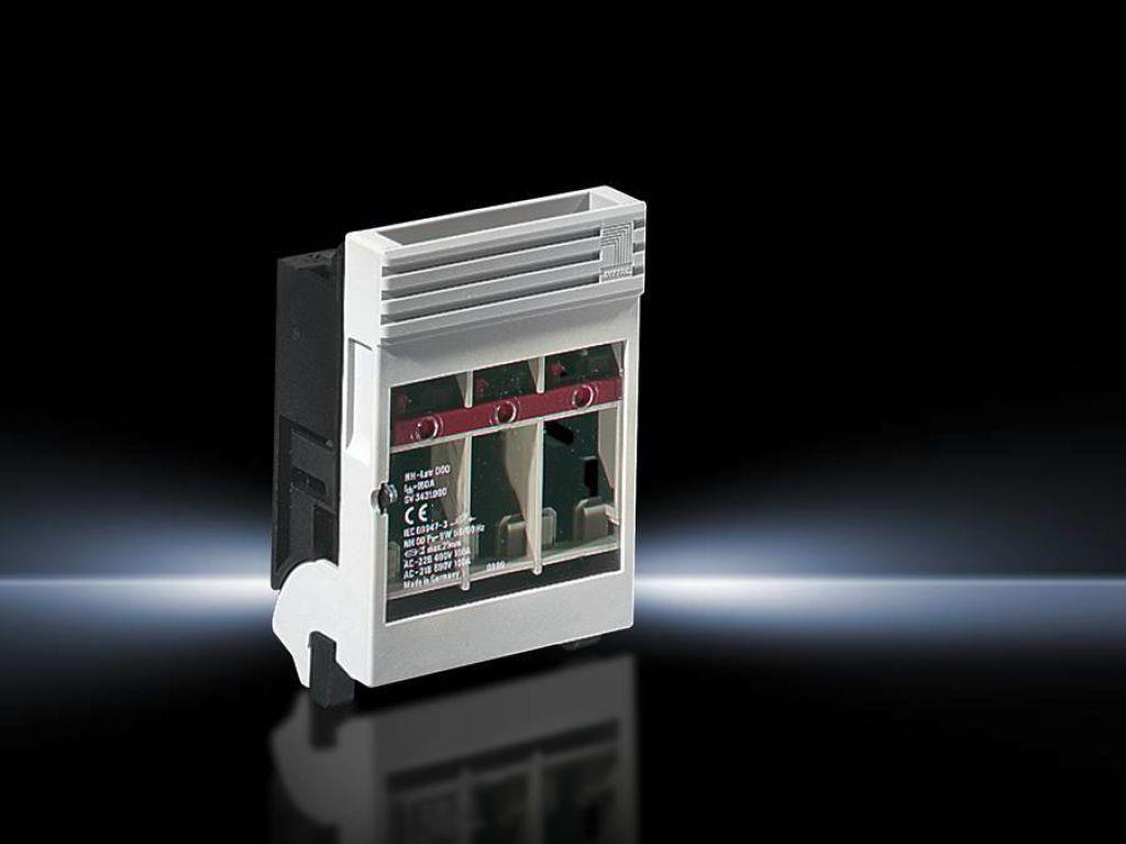 Rittal SV NH Fuse-Switch Disconnectors - 100A, 3 Poles, IP00 (RAL 7035, RAL 9011)