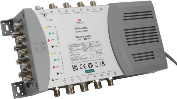 Triax TMS/CKR 9x16 S Satellite Distribution 5 Inputs 16 Outputs 318704