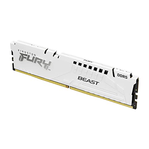 Kingston FURY Beast - DDR5 Module - 16 GB - DIMM 288-PIN - 2600 MHz - CL40 - White - KF552C40BW-16 PC5-41600