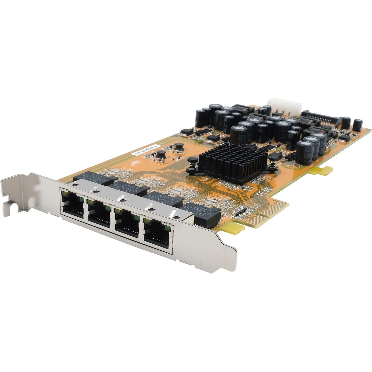 PCI-EXPRESS Quad Ethernet Card - 4x Gigabit Ports, PoE Supported (EX-6074POE-2) 4xG