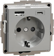 Merten Schuko Steckdose mit USB Ladegerät MEG2367-0460 (MEG2367-0460)