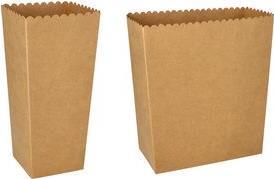 Papstar Popcorn Box Paper "Pure" Square 1.300 ml - 70 x 70 x 197 mm - 1 Piece (89262)