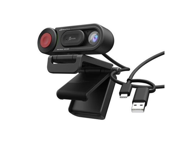 j5create JVU250-N HD-Webcam mit Auto- & manuellem Fokusschalter - 2 MP - 1920 x 1080 Pixel - 30 fps - 360p - 480p - 720p - 1080p - H.264 - M-JPEG - YUV - YUY2 - 1920 x 1080 Pixel (JVU250-N)