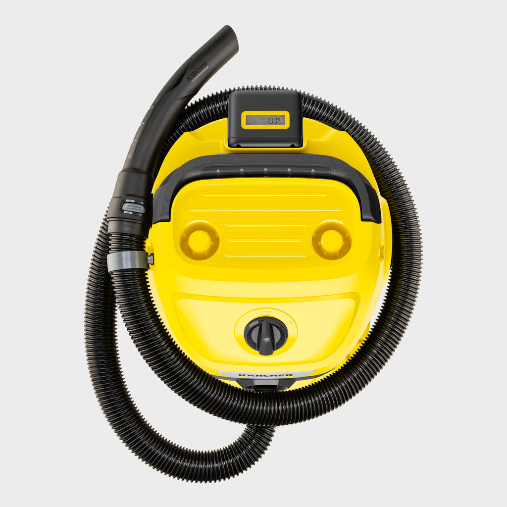 KARCHER WD 3-18 V-17/20 Cordless Wet and Dry Vacuum Cleaner - Yellow and Black - 17 L Tank WD3-18