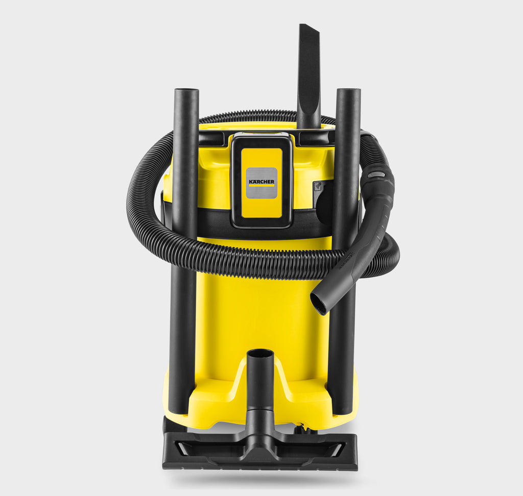 KARCHER WD 3-18 V-17/20 Cordless Wet and Dry Vacuum Cleaner - Yellow and Black - 17 L Tank WD3-18