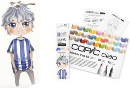 COPIC Ciao Serene Palette Starter Marker Set 1.0 + 6.0 mm - 1 Set - 220750210