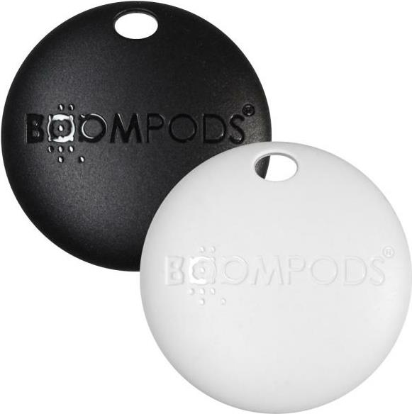 Boompods BOOMTAG Item Finder - Black - White - Recyclable Plastic - IPX5 (TUPAC1)