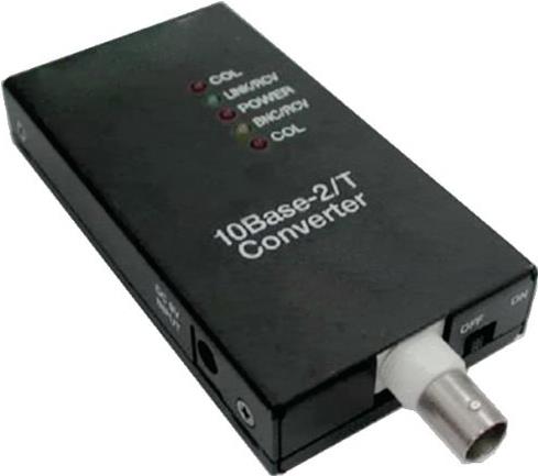 ALLNET Media Converter - 10Mb LAN - 10Base-T, 10Base-2 (coax) - RJ-45/ BNC - up to 185 m - ALL0500v3