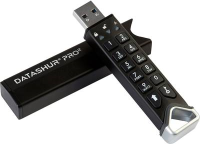 iStorage datAshur PRO2 - USB Stick - 4 GB - USB Type-A 3.1 - Black IS-FL-DP2-256-4