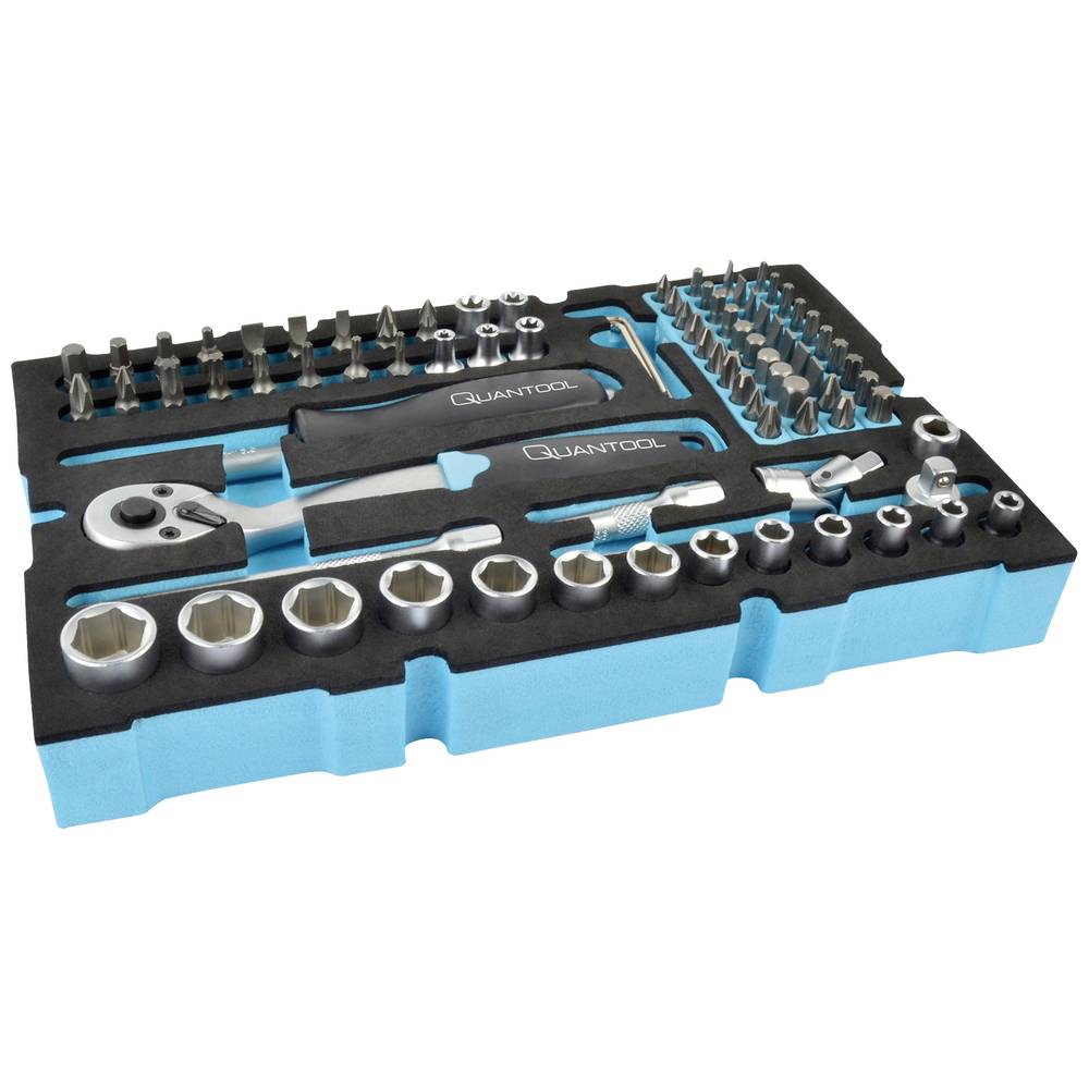 Brüder Mannesmann QUANTOOL Socket Wrench Set 1/4" 85-piece (Q25002)