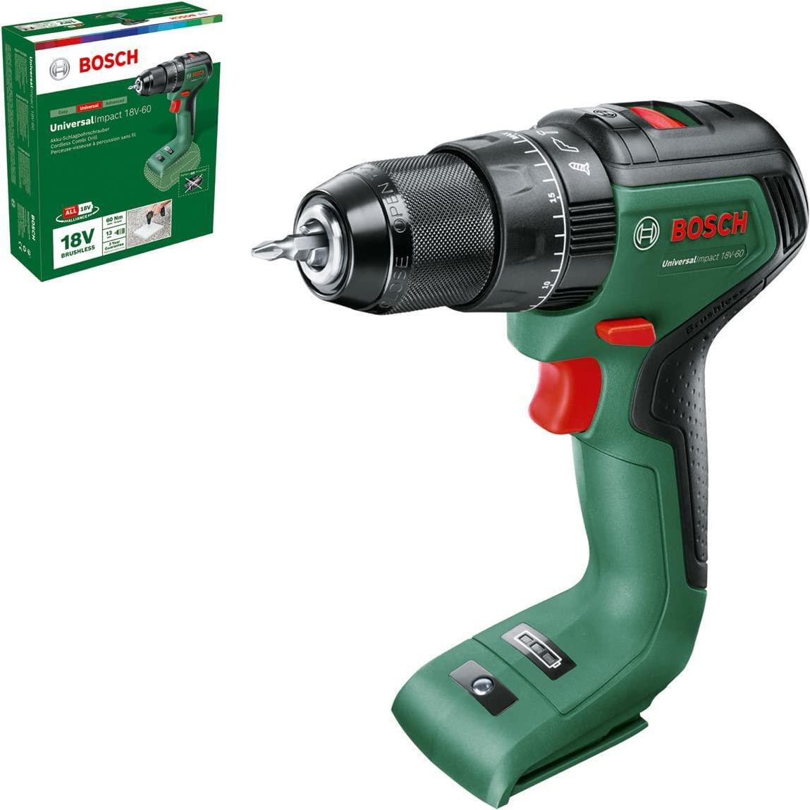 Bosch UniversalImpact Cordless Drill 18V - 06039D7100 18V-60