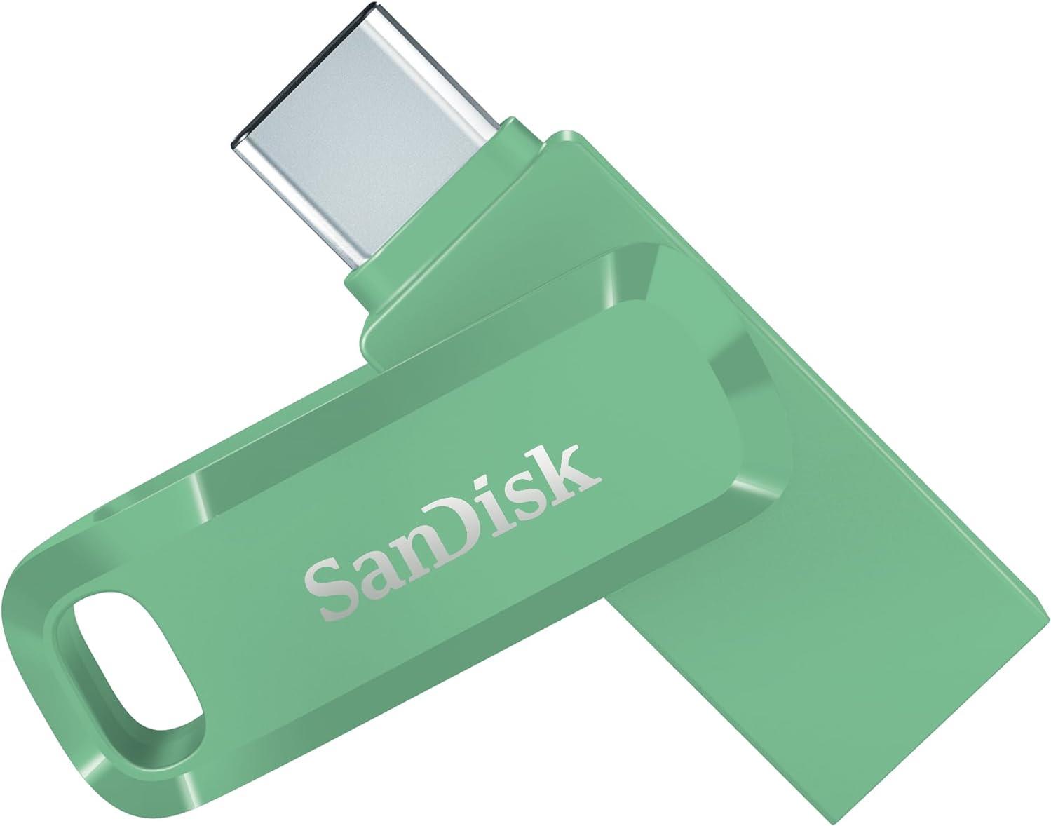 SanDisk Ultra Dual Drive Go 64GB USB 3.2 Gen 1/ USB-C Absinthe Green (SDDDC3-064 G-G46AG)