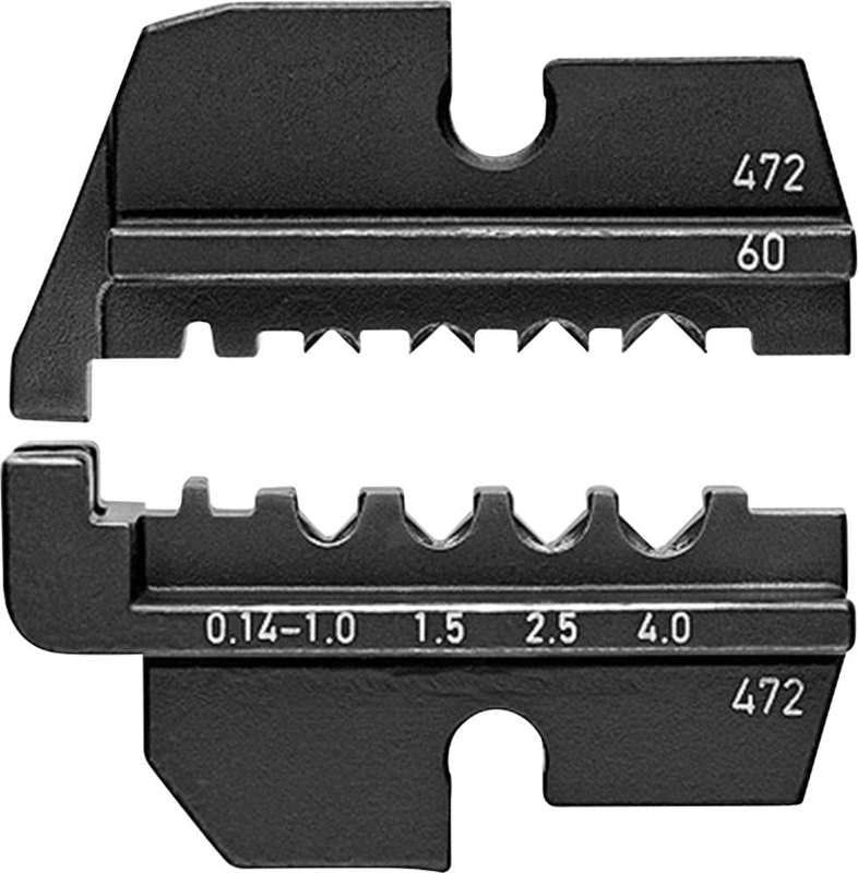 Knipex 97 49 60 Crimping Insert HTS + Harting 0.14 to 4 mm² Compatible with 97 43 200,97 43 E, 97 43 E AUS,