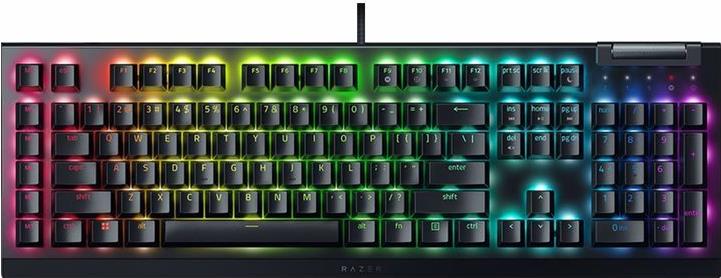 Razer BlackWidow V4 X Gaming Keyboard, Razer GREEN Clicky Gen-3, USB, US, RZ03-04700100-R3M1