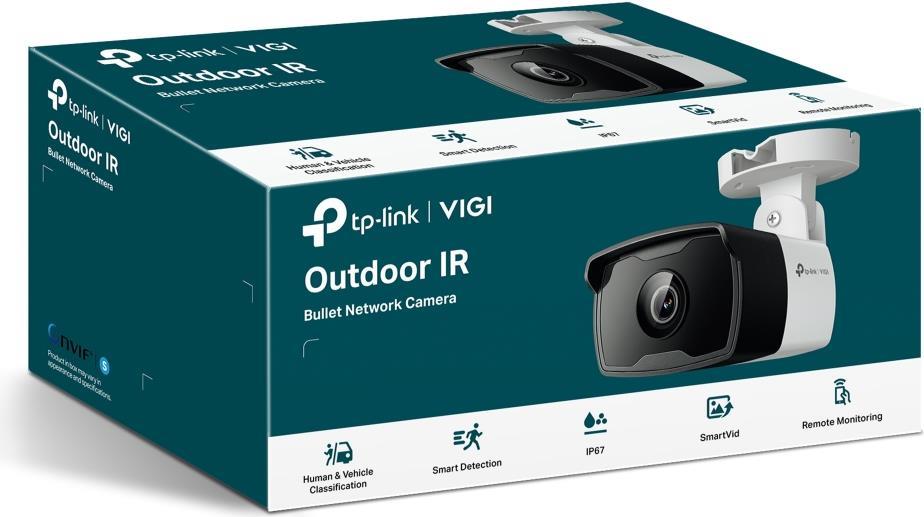TP-Link VIGI C340I V1 Network Surveillance Camera Bullet Outdoor Weatherproof 4MP - VIGI C340I(4 MM) M12