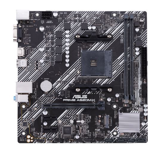 ASUS PRIME A520M-K - Motherboard - micro ATX - Socket AM4 - AMD A520 Chipset - USB 3.2 Gen 1 - Gigabit LAN -