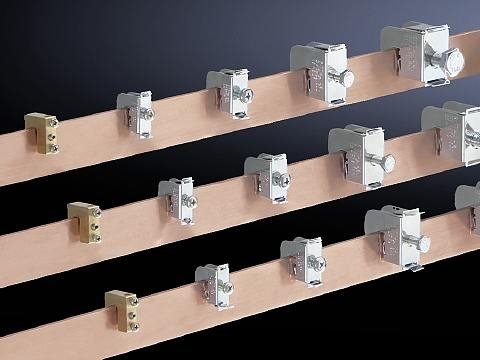 Rittal PCB Terminal Blocks SV 3458.500, Sheet Steel, Suitable for 10 mm Thick Copper Busbars