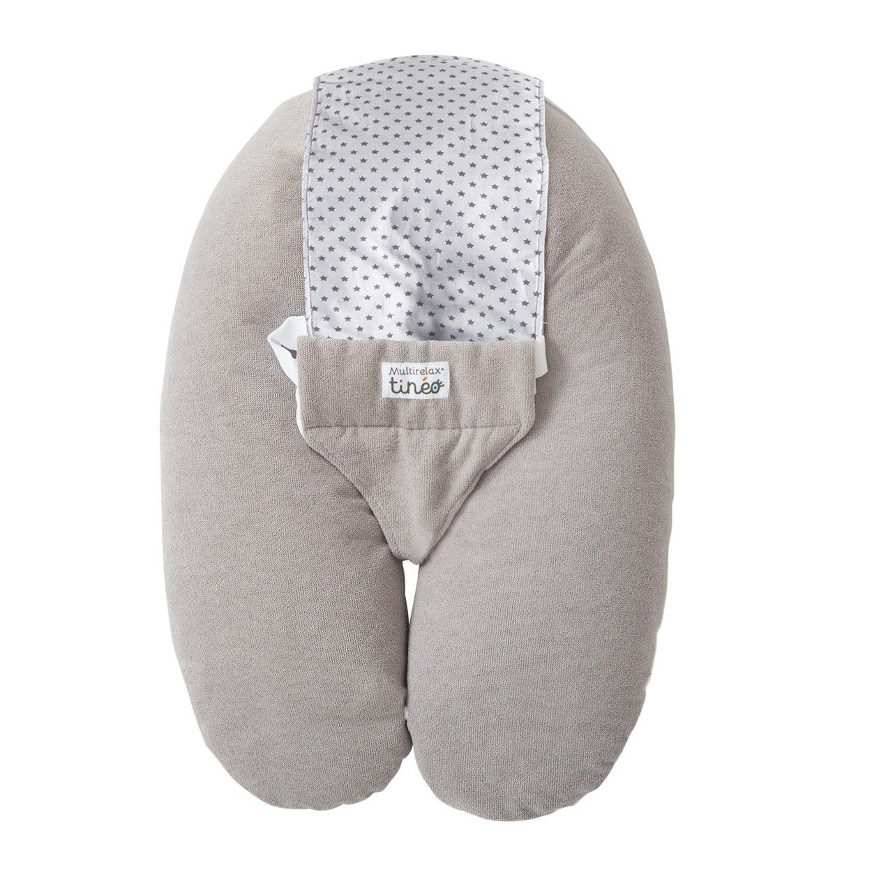 TINEO Multifunctional Maternity Pillow - Multi-Relax - Removable Cover - 78x44cm - Grey