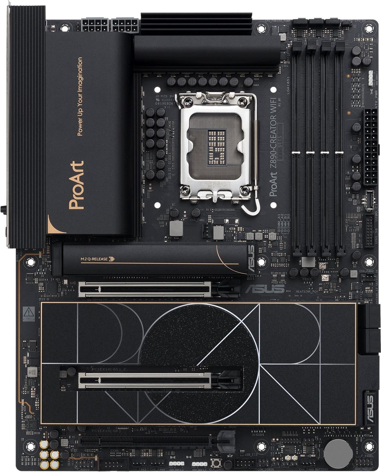 ASUS ProArt Z890-CREATOR WIFI - Motherboard - ATX - LGA1851 - Z890 Chipset - USB4, USB 3.2 Gen 2, Wi-Fi 7 90MB1JD0-M0EAY0