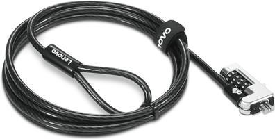 Lenovo Kensington NanoSaver Combination - Security Cable Lock - Black - for ThinkCentre M75t Gen 2, ThinkPad L13 Yoga Gen 3, T14s Gen 3, X13 Gen 3 (4XE1F30277)