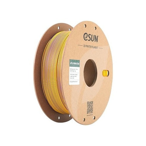 PLA MATTE DUAL 1,75mm PURPLE YELLOW 1kg ESUN 3D FILAMENT (PLA-MTD175B-ZY1P1) afbeelding 1