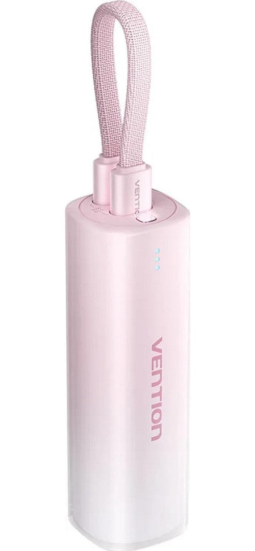 Powerbank Vention 20W USB-C Lightning 5000mAh PINK afbeelding 1