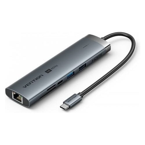 Vention USB-C 9-in-1 4K 60Hz 100W docking station afbeelding 1