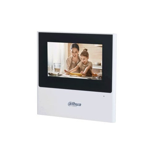 Dahua Monitor: 4.3  TFT touch screen  480x272 resolution  IP surveillance  integrated alarm system  VTH2611L-WP afbeelding 2