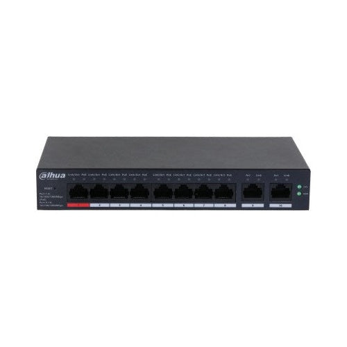 Dahua Technology DH-CS4010-8GT-110 network switch Managed L2 Gigabit Ethernet (10/100/1000) Power over Ethernet (PoE) Black afbeelding 2