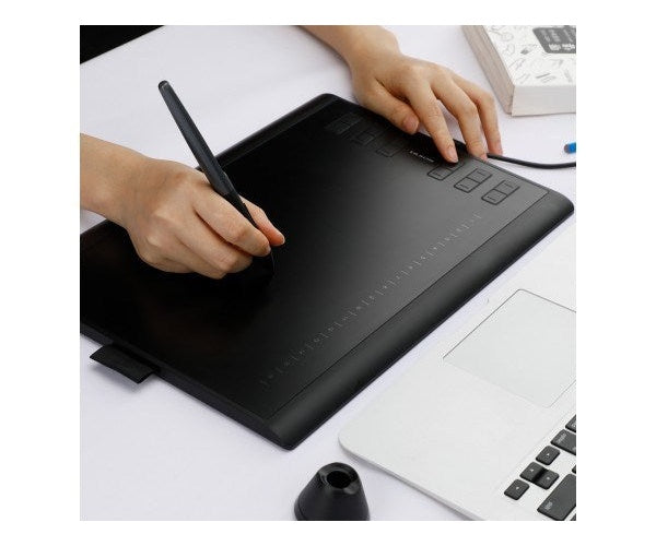 HUION H1060P graphic tablet 5080 lpi 250 x 160 mm USB Black afbeelding 3