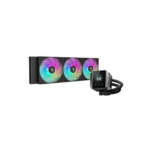 DeepCool | MYSTIQUE 360 ARGB All In One Liquid Cooler 360mm 3x120mm Fans | For CPU Processors | Black afbeelding 1
