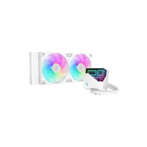 DeepCool | Processor All-In-One Liquid Cooler | LT240 240mm Radiator - 120mm Fans | For CPU Sockets | White afbeelding 1